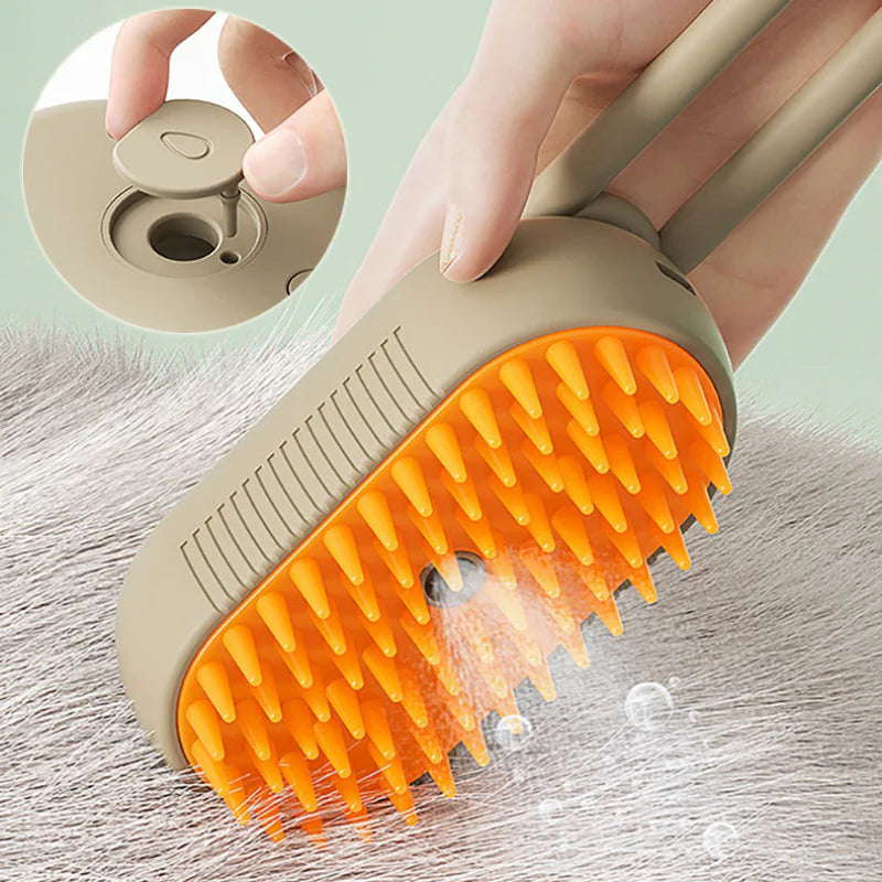 Steam Cleaning/Massaging Brush for Pets