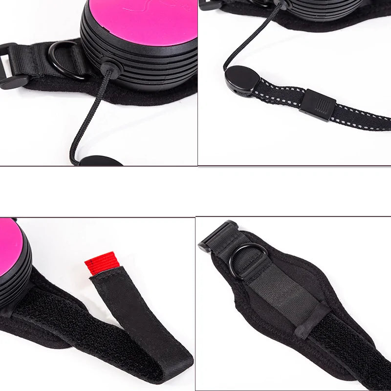 Adjustable Wrist Retractable Dog Leash