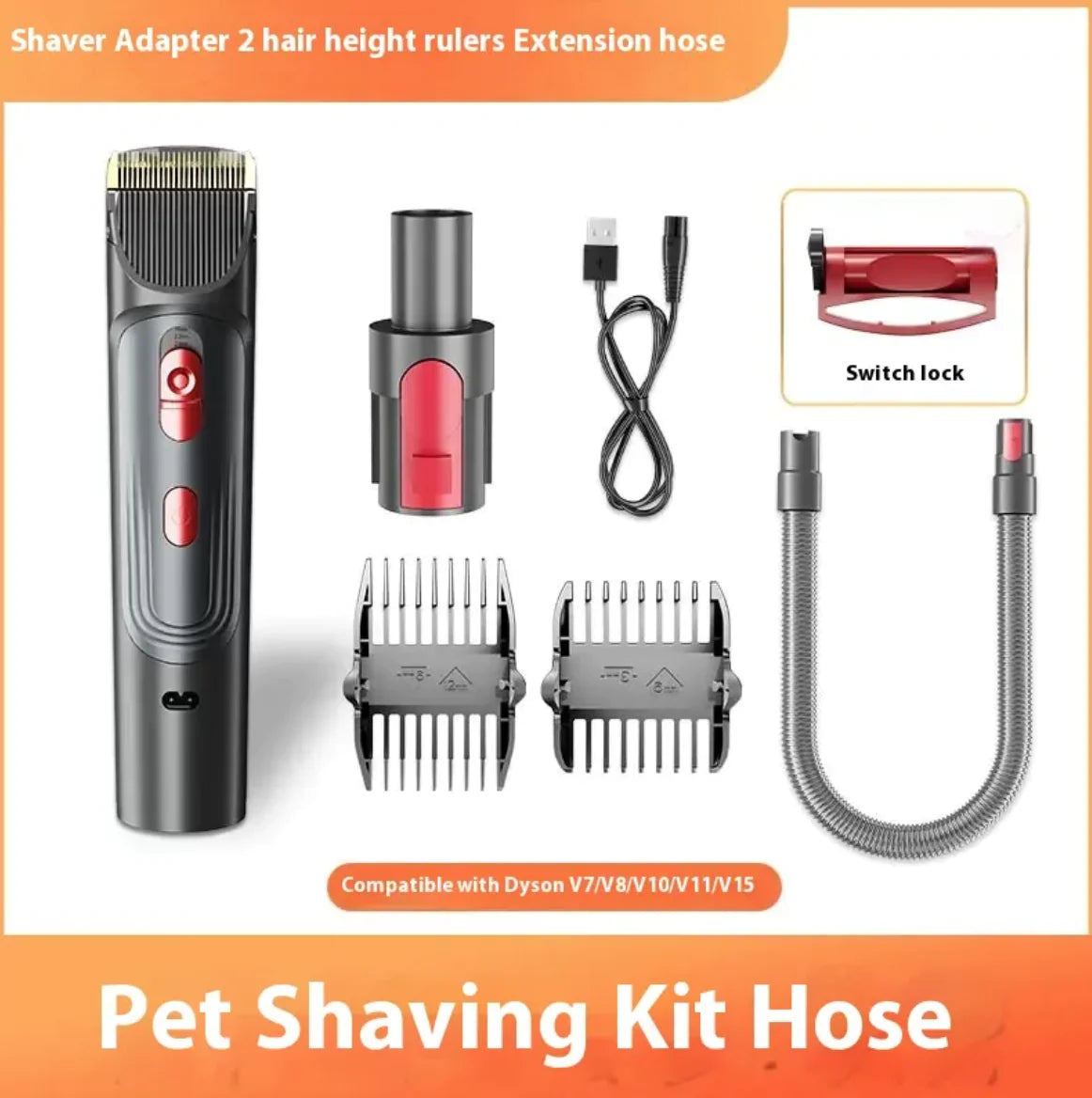 Full Series Pet Shaver Comb with Hair Suction Head