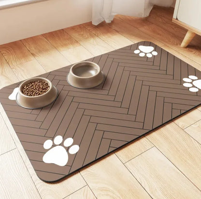 Quick-Dry Pet Feeding Mat