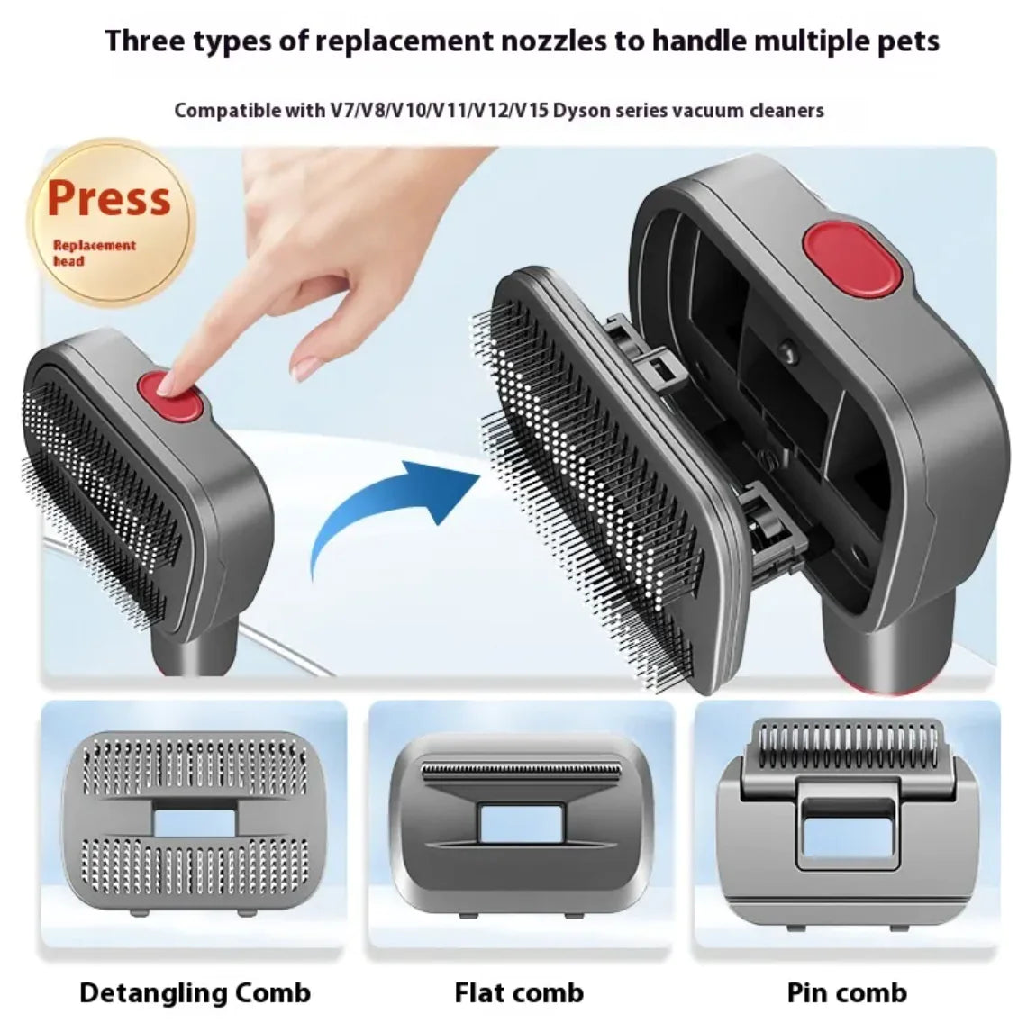 Full Series Pet Shaver Comb with Hair Suction Head