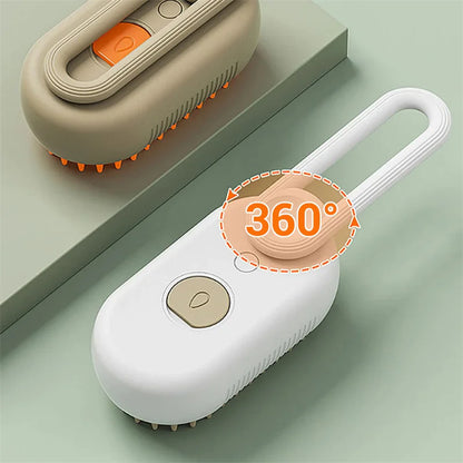 Steam Cleaning/Massaging Brush for Pets