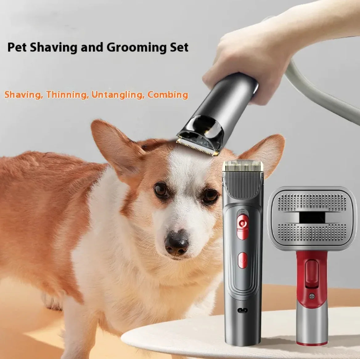 Full Series Pet Shaver Comb with Hair Suction Head